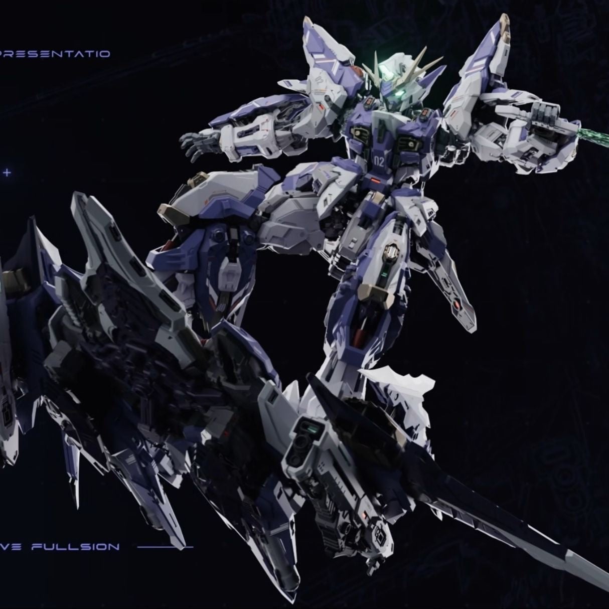 Pre-Order) Vientiane Fusion 02 1/100 Meteor with Maintenance Base
